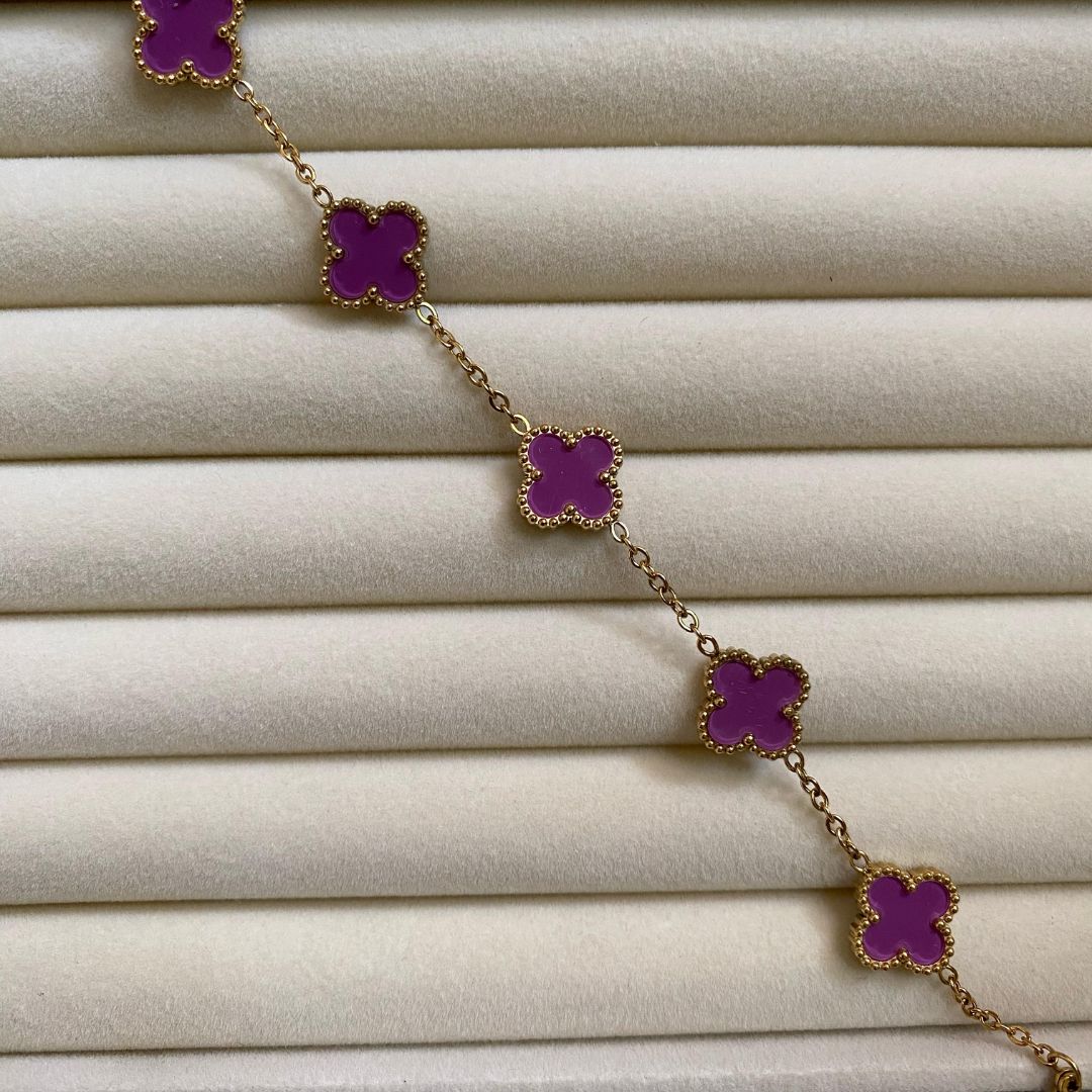 Purple clove bracelet