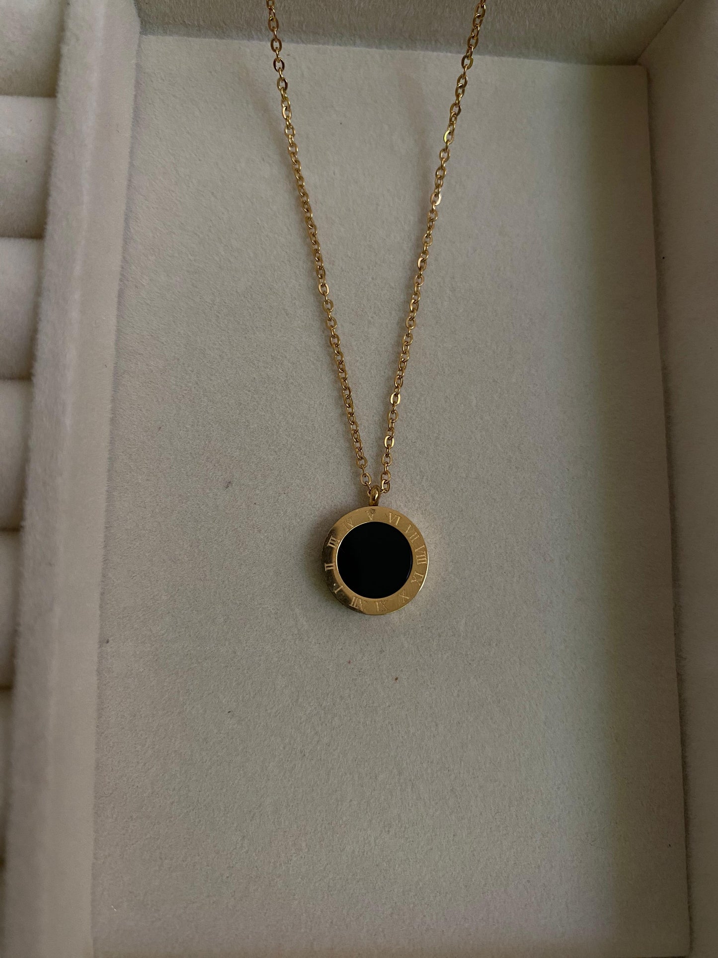 Roman numeral necklace
