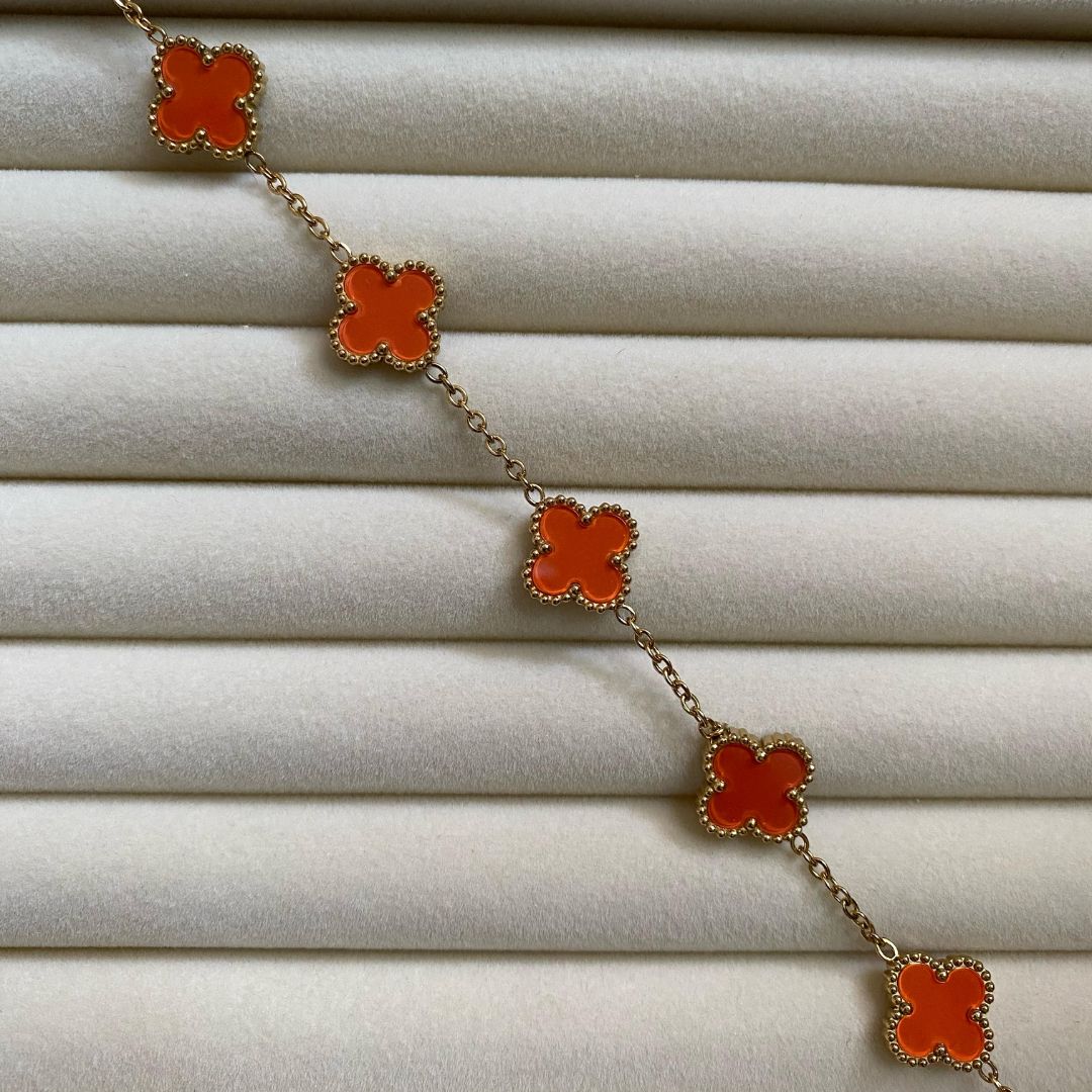 Orange clove bracelet
