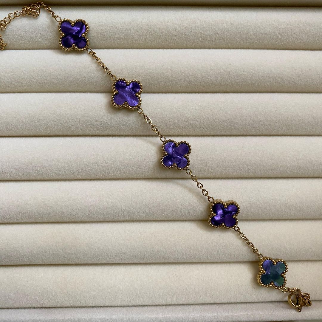 Royal purple clove bracelet