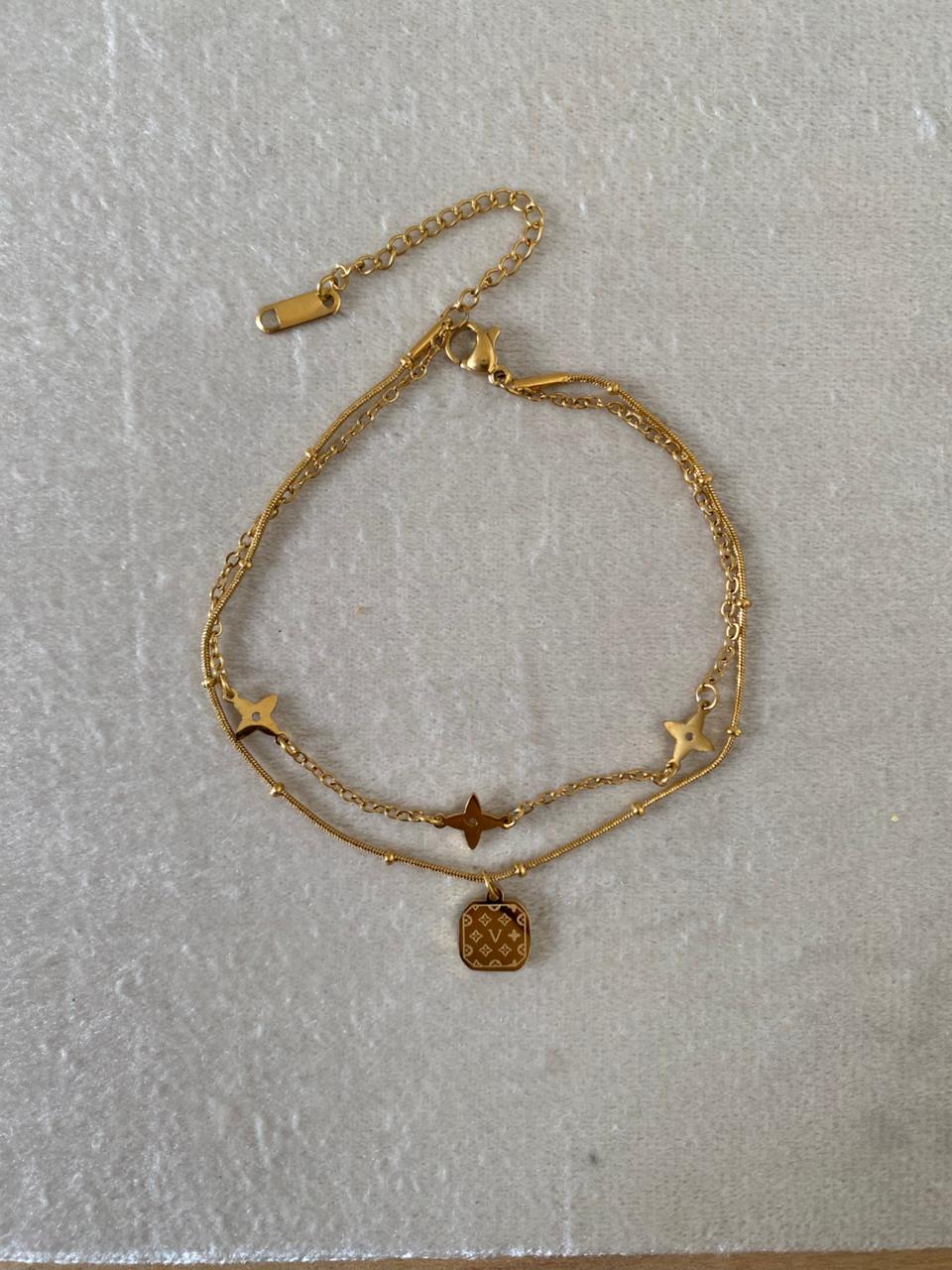 Lv Charm Bracelet