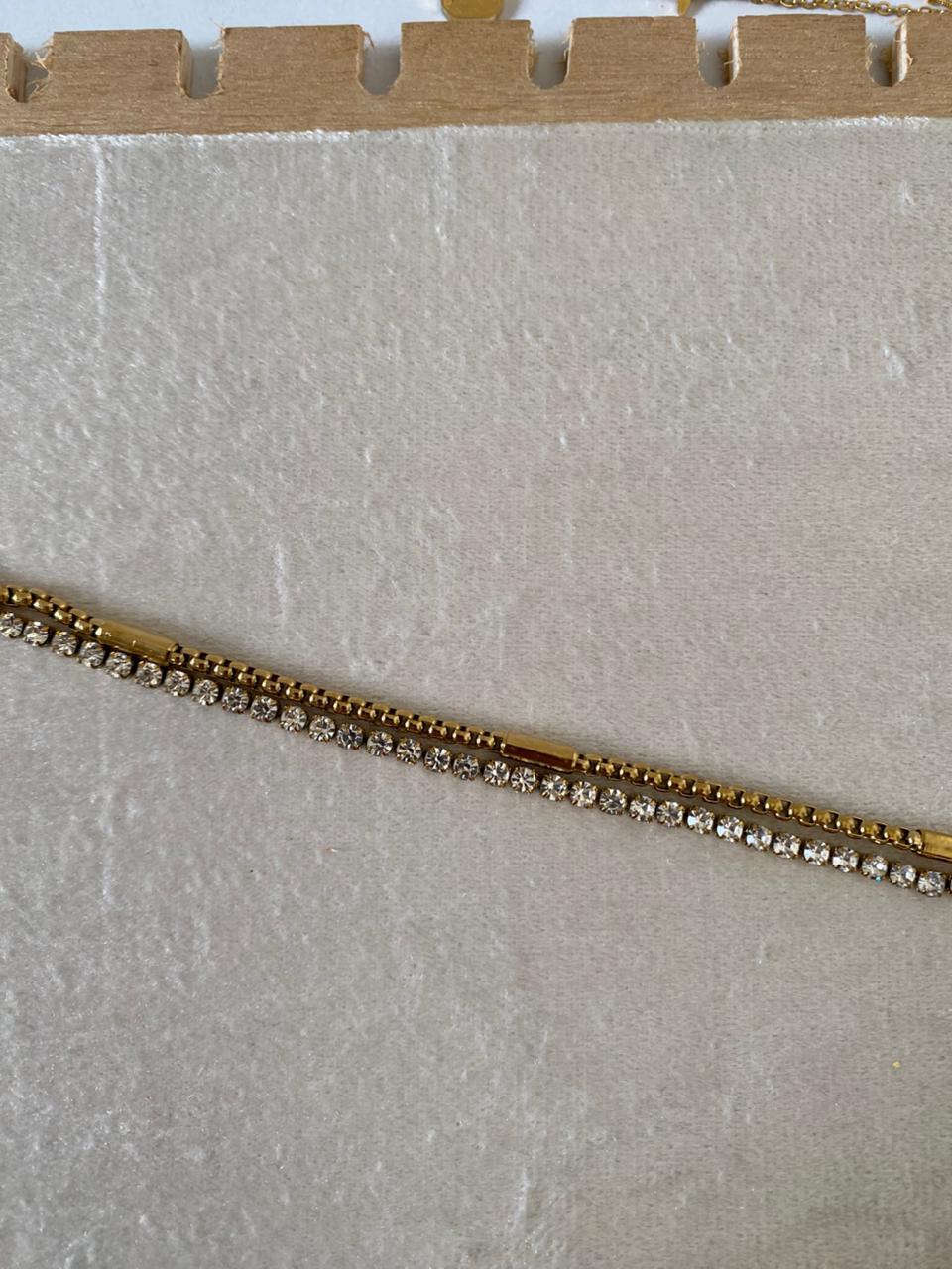 Stones Double Layered Bracelet