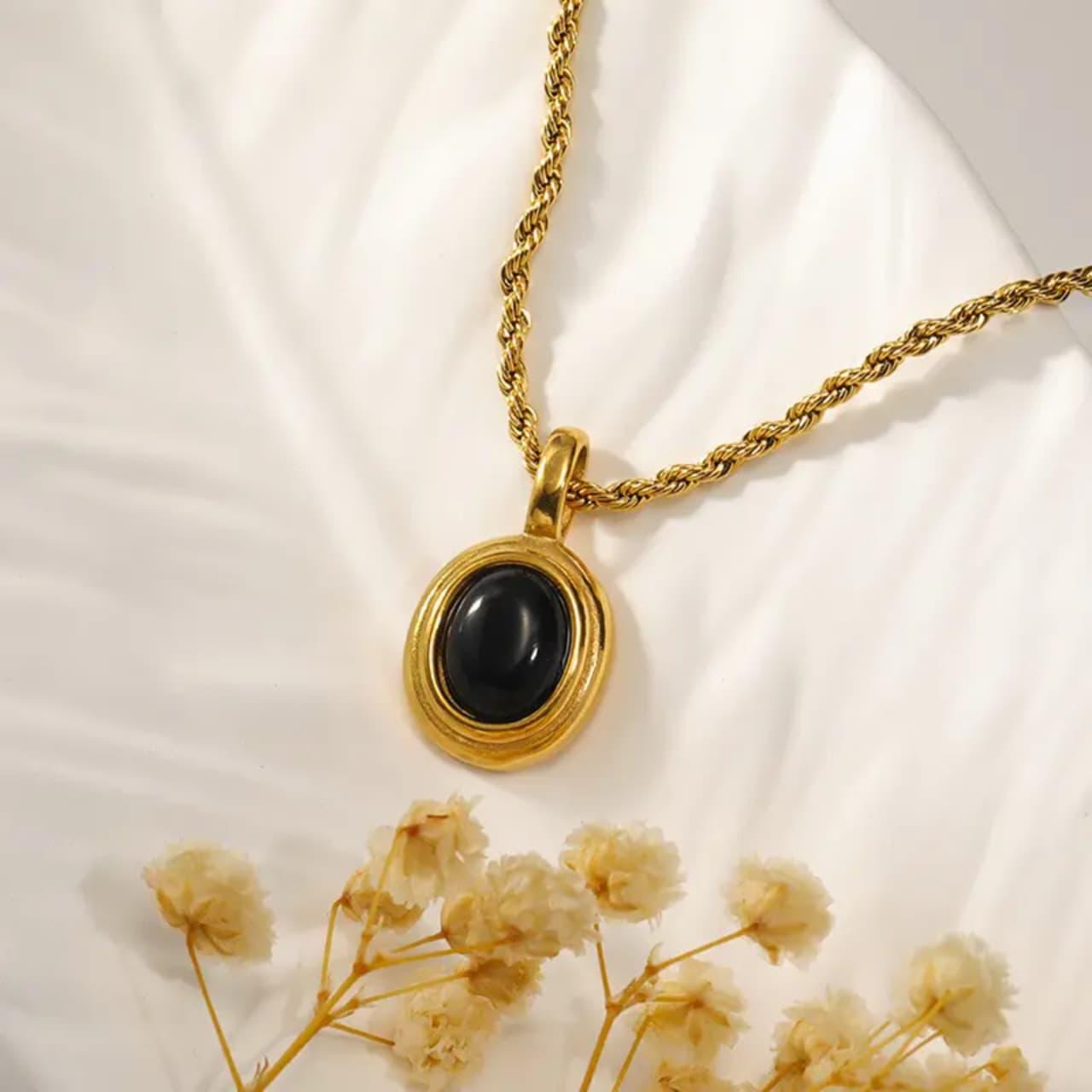 Black Opal Necklace