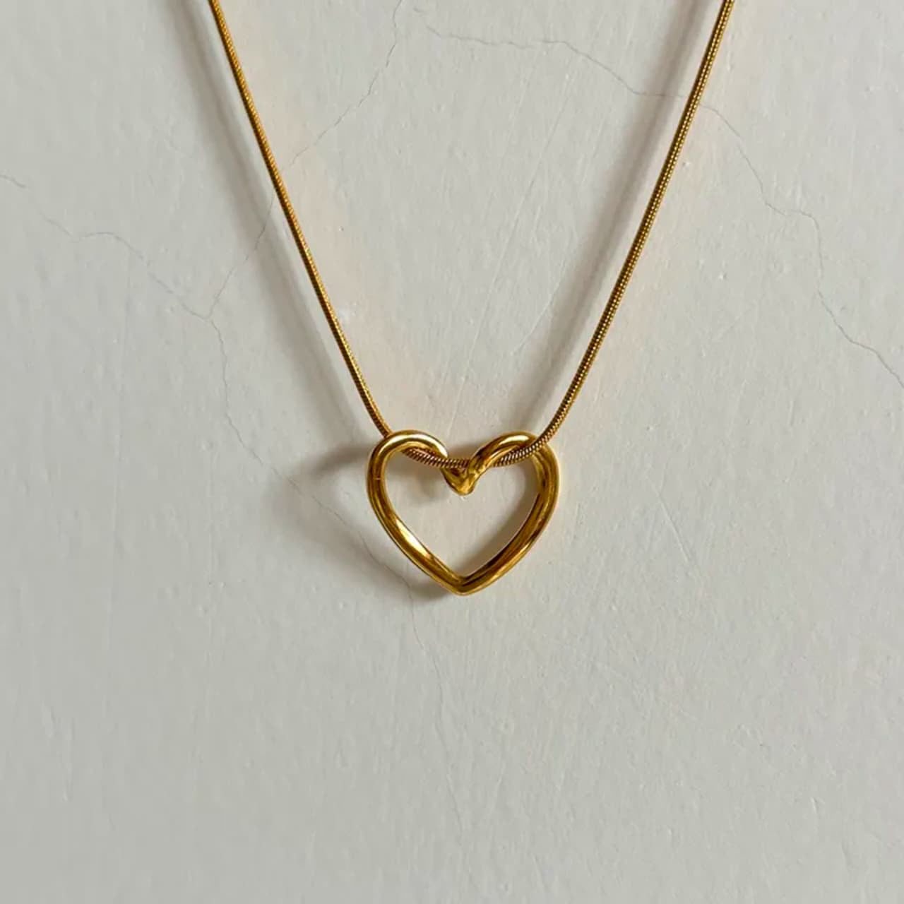 Twisted heart necklace