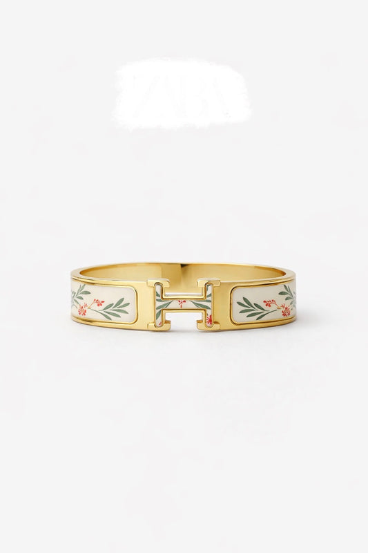 Floral hermes handcuff