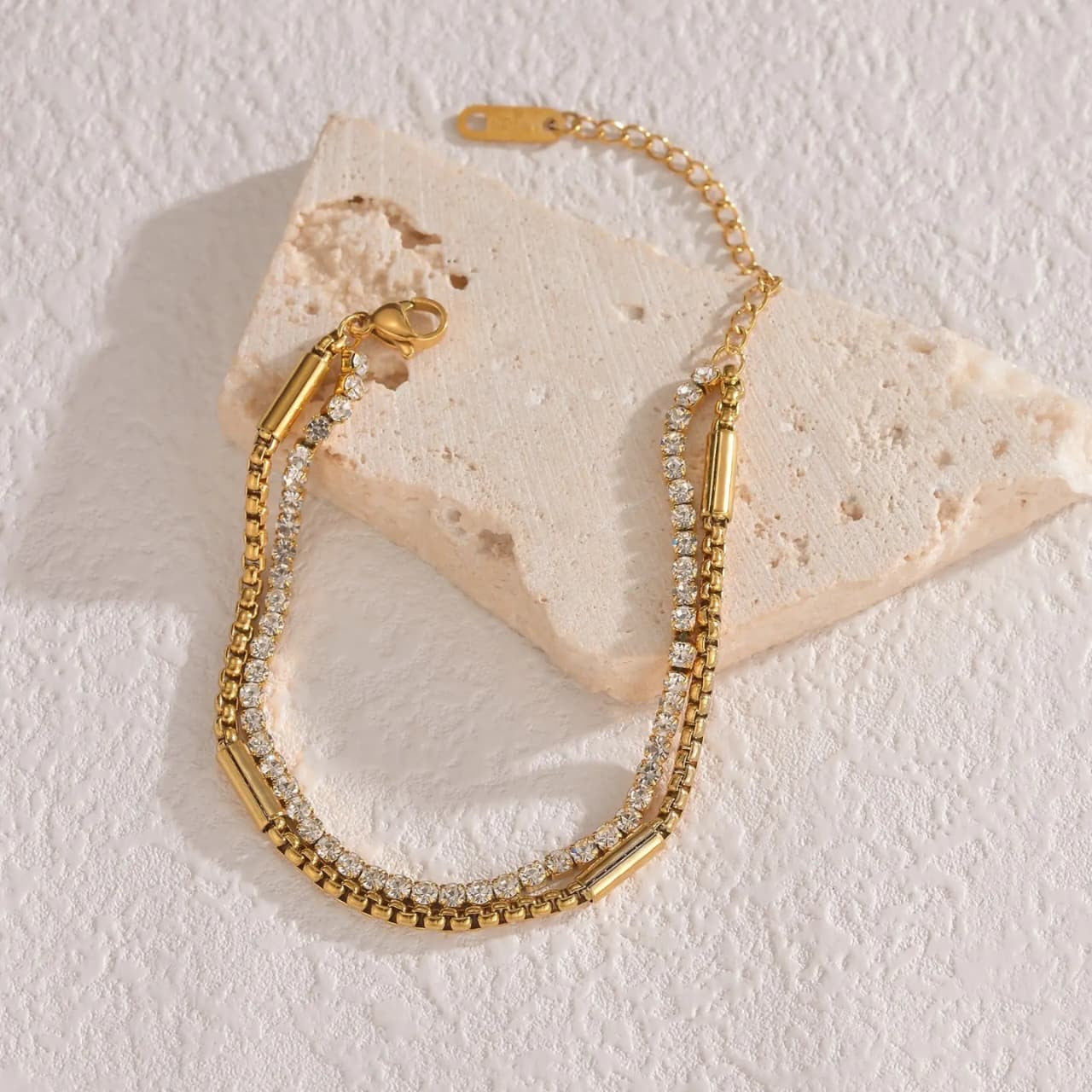 Stones Double Layered Bracelet