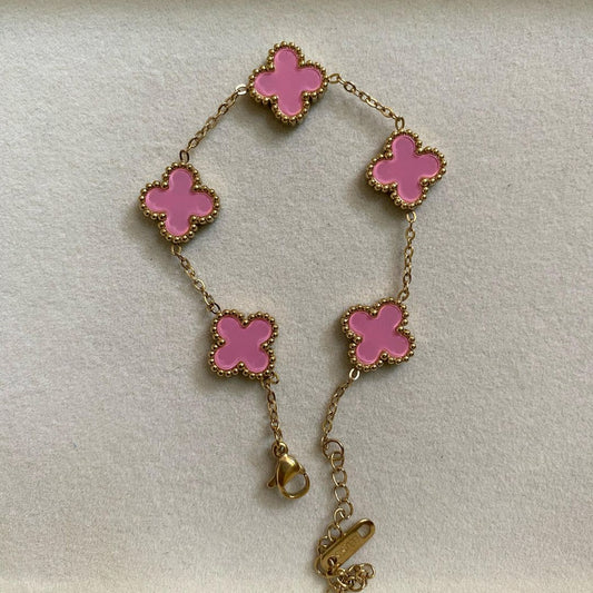 Pink clove bracelet