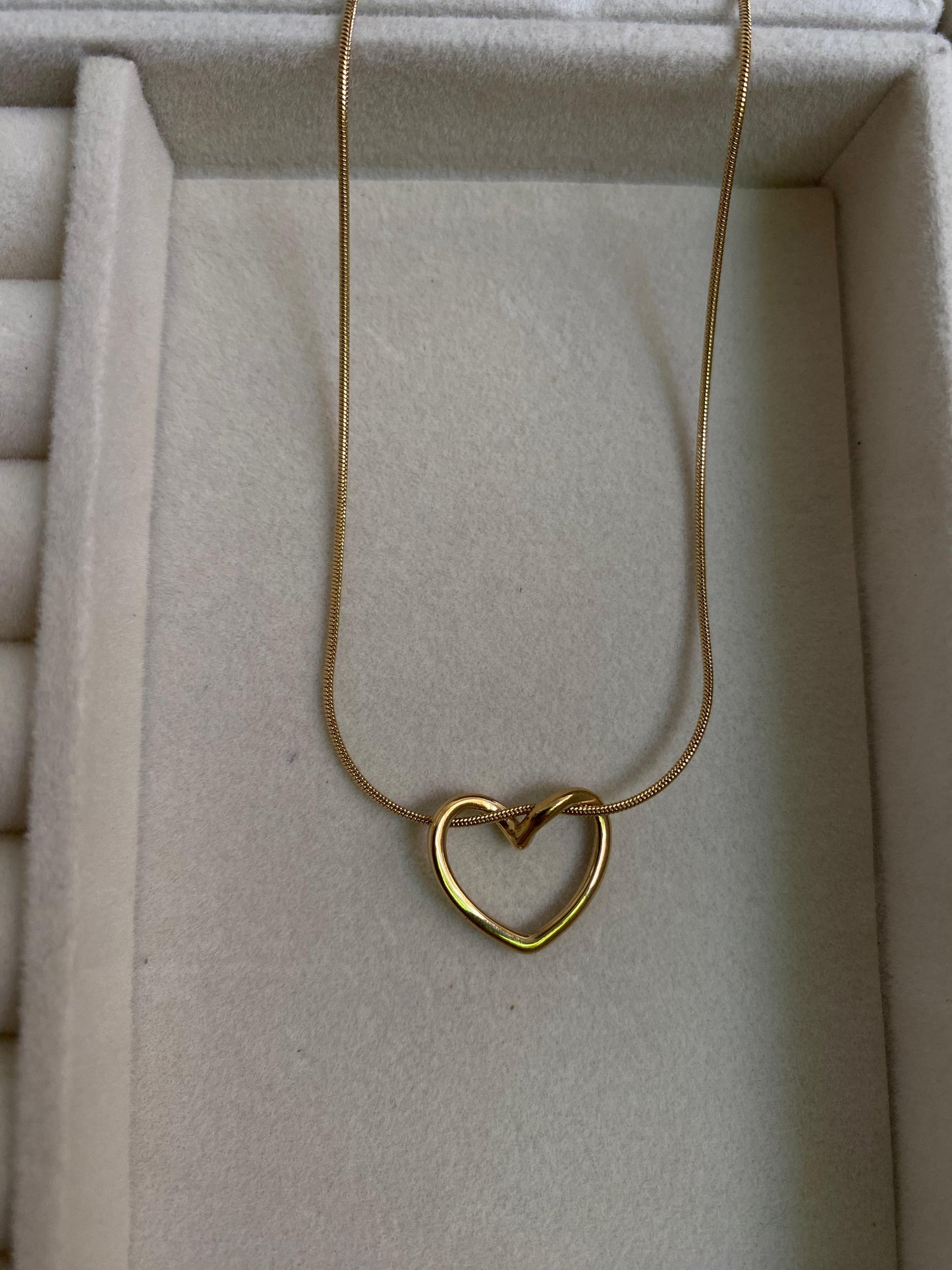Twisted heart necklace