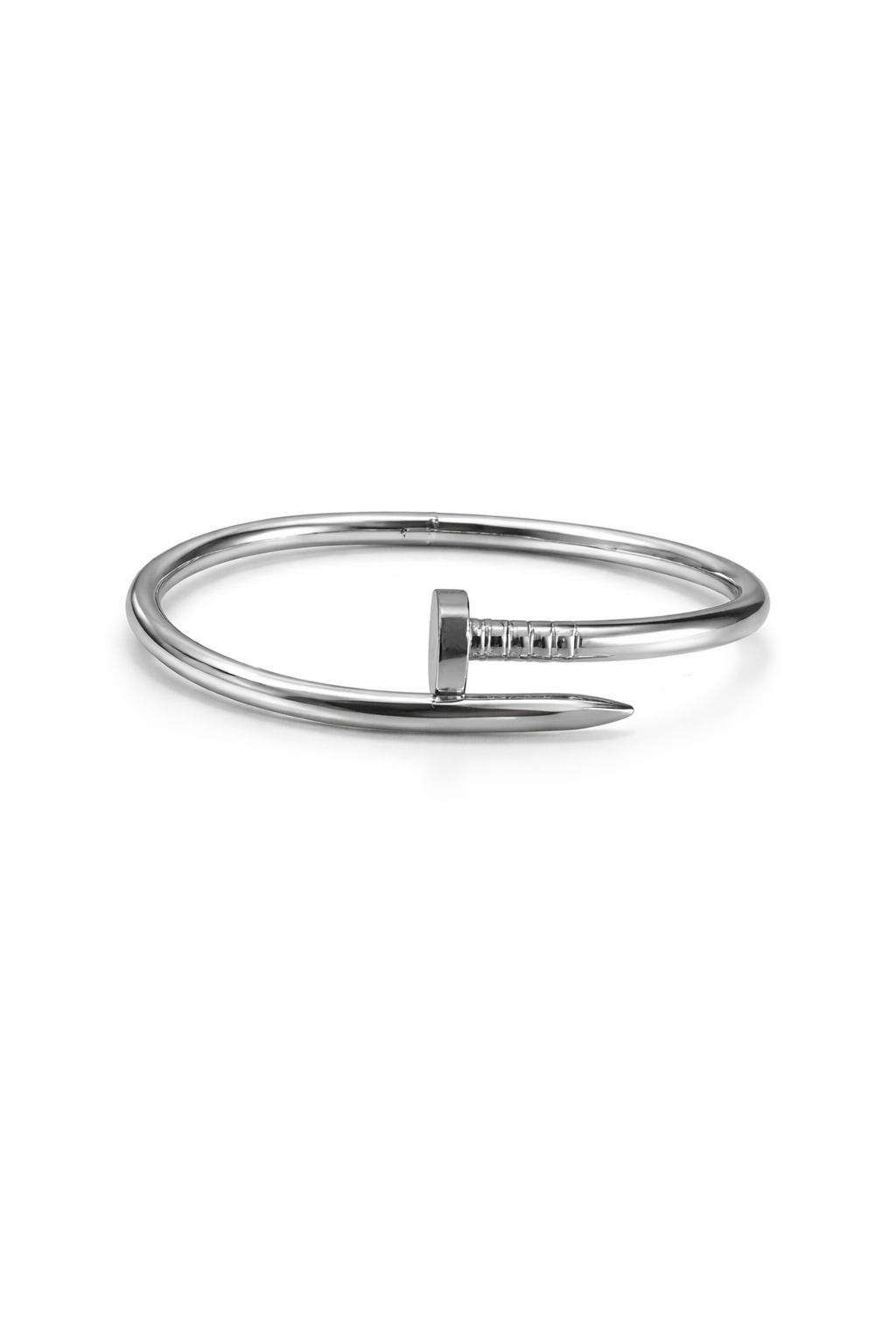 Silver nail handcuff