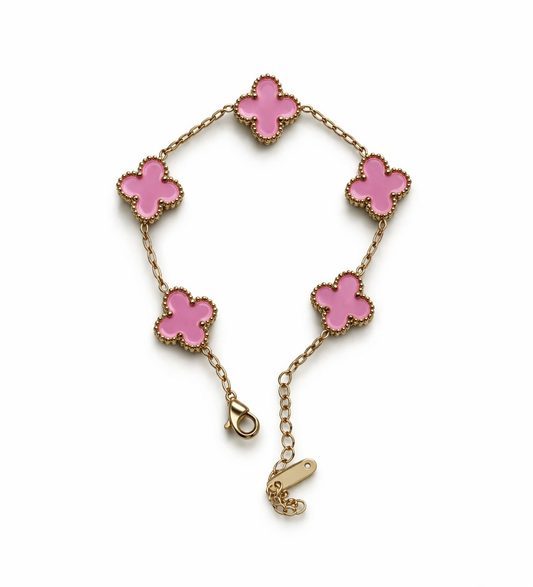 Pink clove bracelet