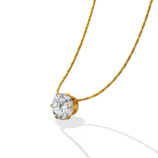 Dainty stone necklace