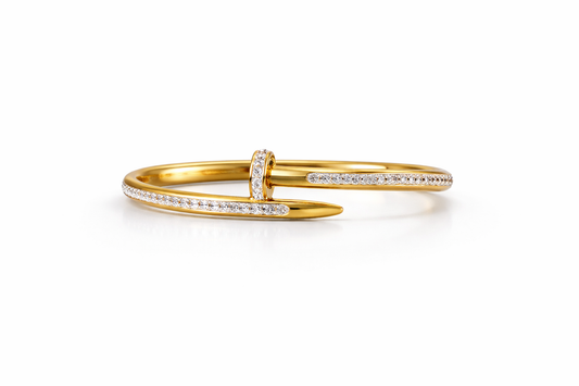 Full Stones Gold Nail Handcuff