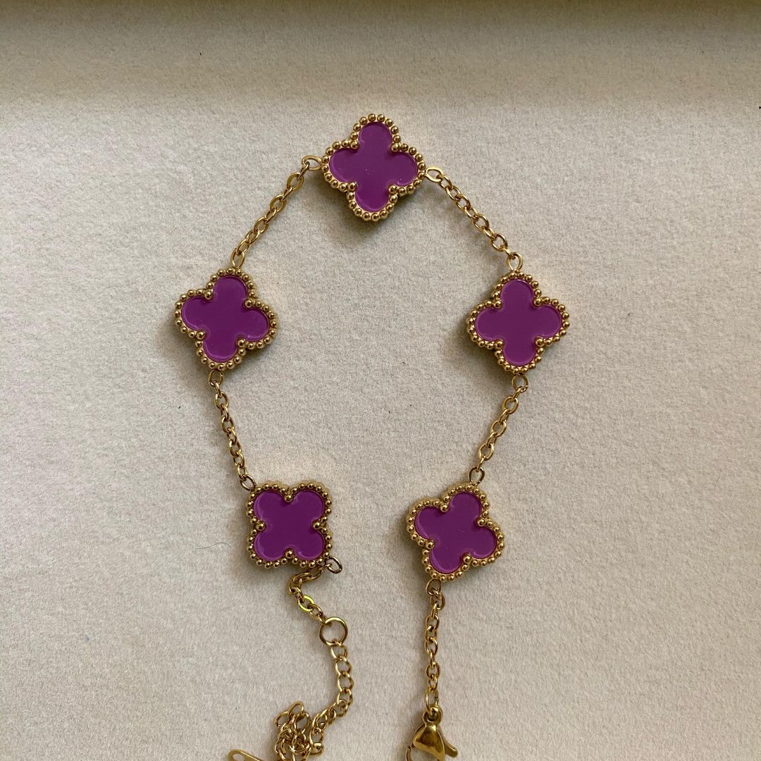 Purple clove bracelet