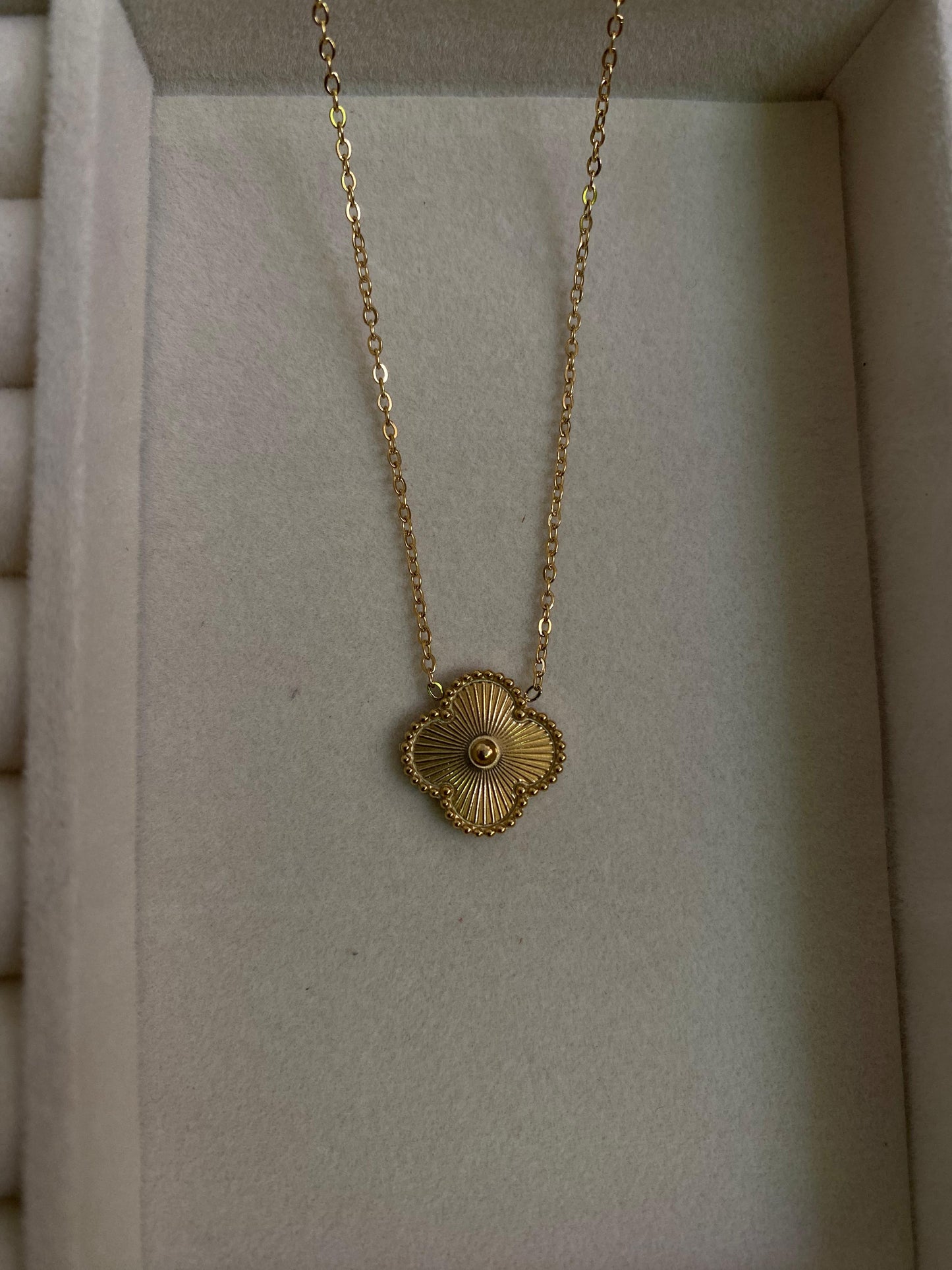 Gold clove necklace