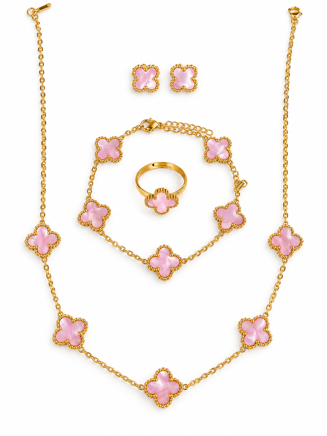 Pearl pink clove set