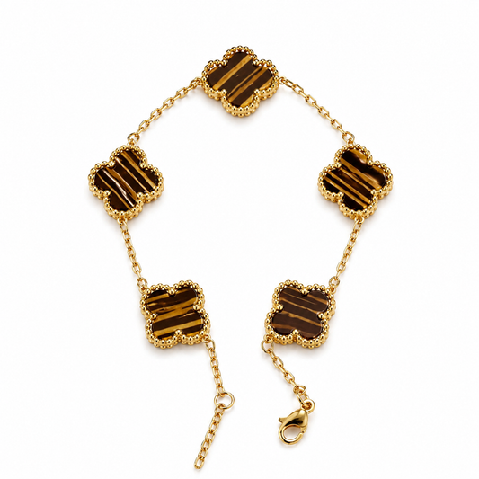 Brown pattern clove bracelet