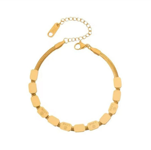 Gold Bar Bracelet