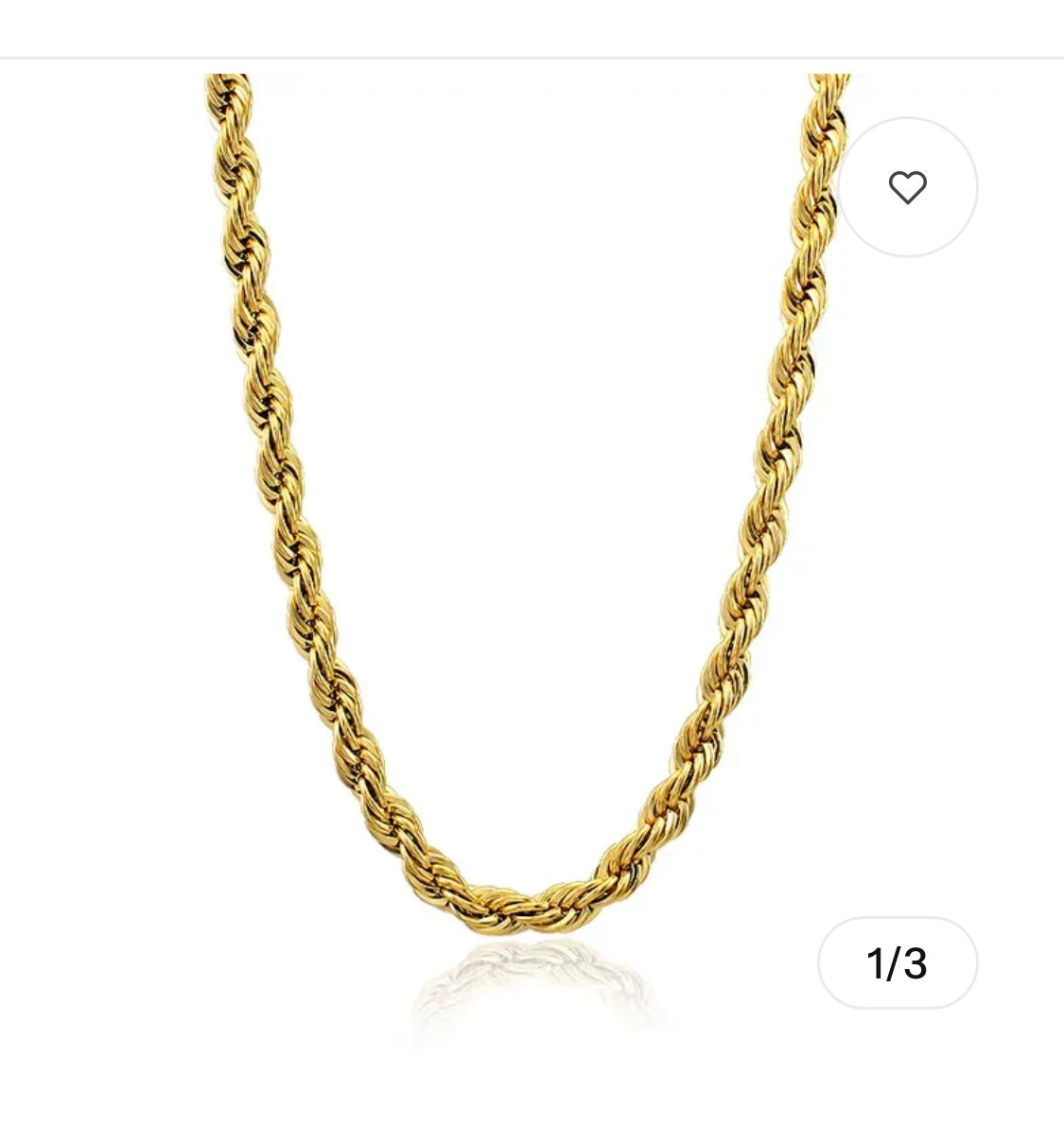 Rope chain necklace