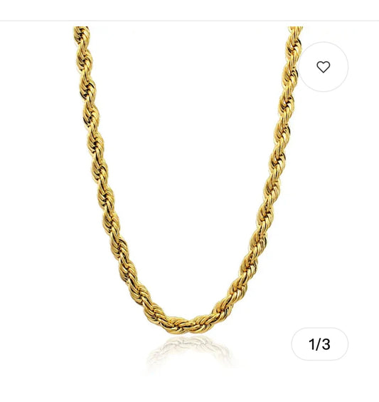 Rope chain necklace