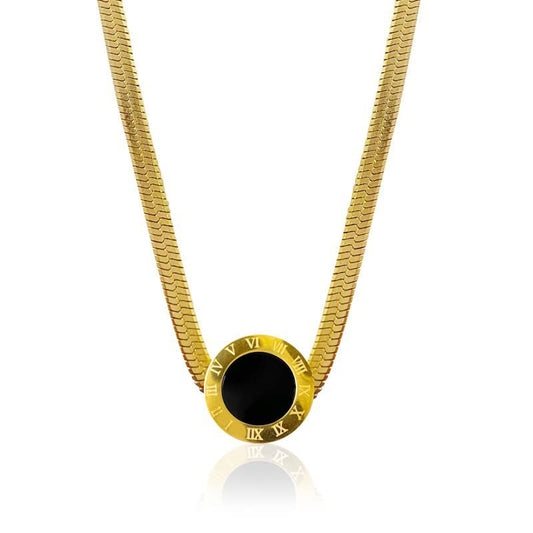 Roman snake chain necklace