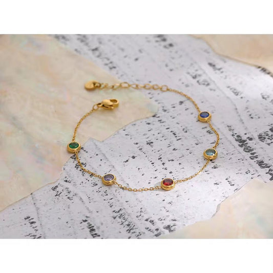 Birth stone bracelet