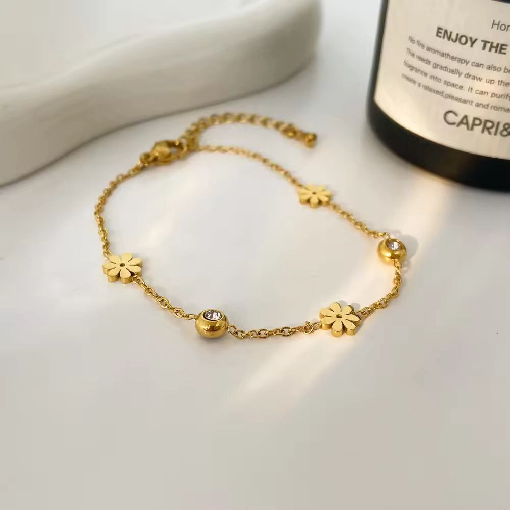 Stones flower bracelet