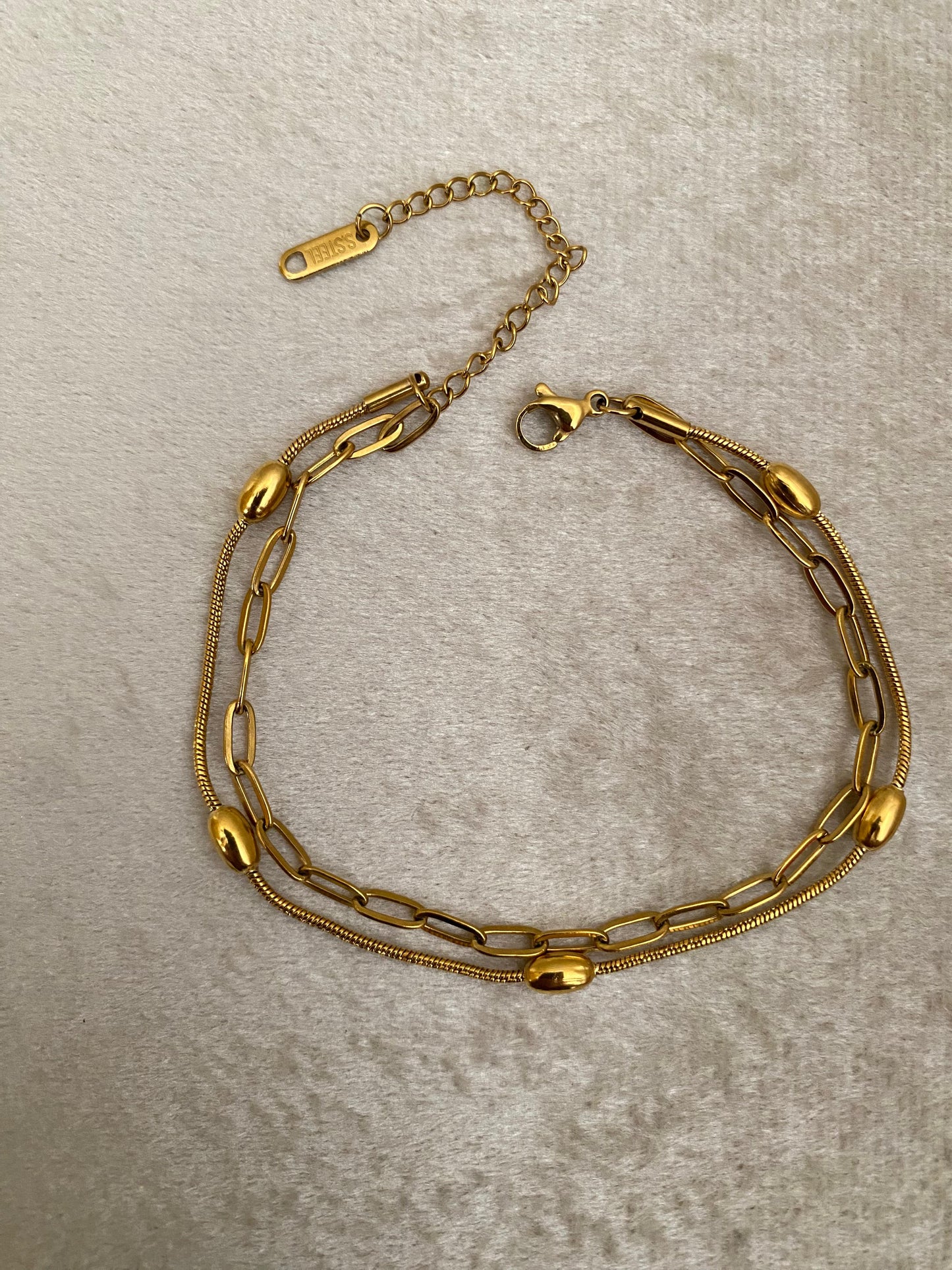 Double Layered Dainty Bracelet