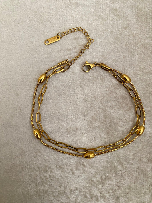 Double Layered Dainty Bracelet