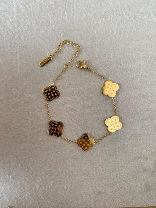 Gold Printed vca Bracelet