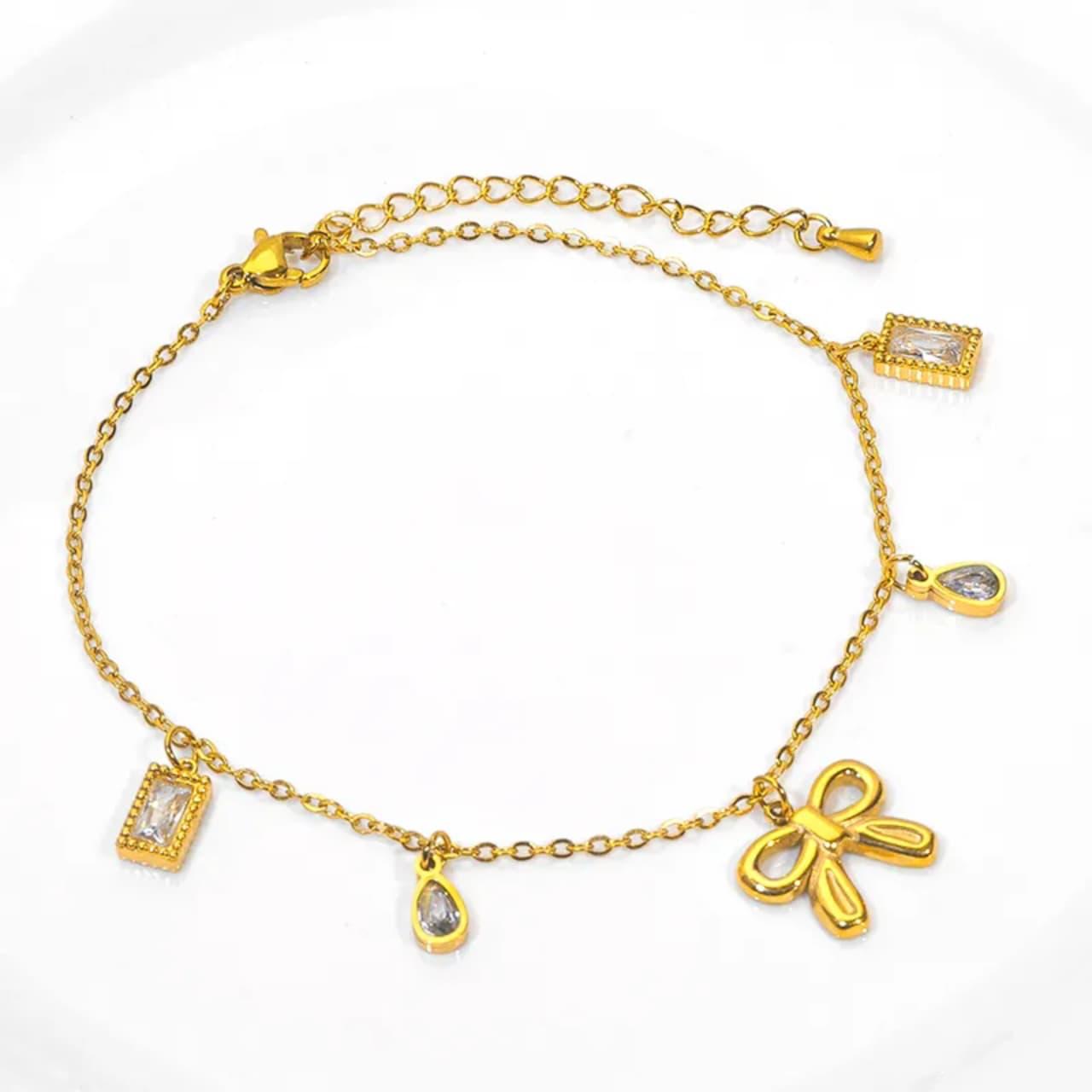 Butterfly charm bracelet