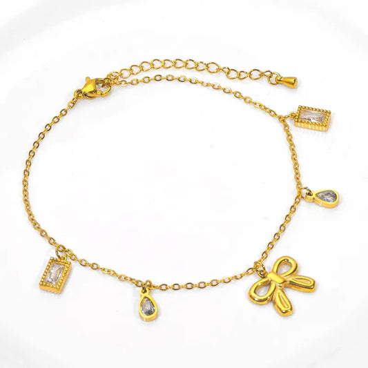 Butterfly charm bracelet