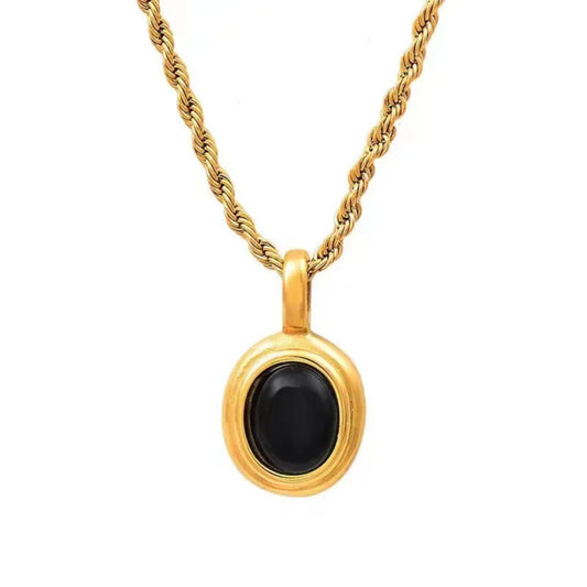Black Opal Necklace