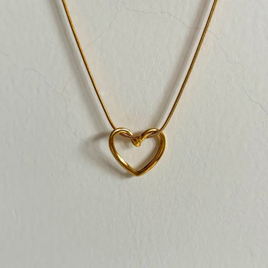 Twisted heart necklace