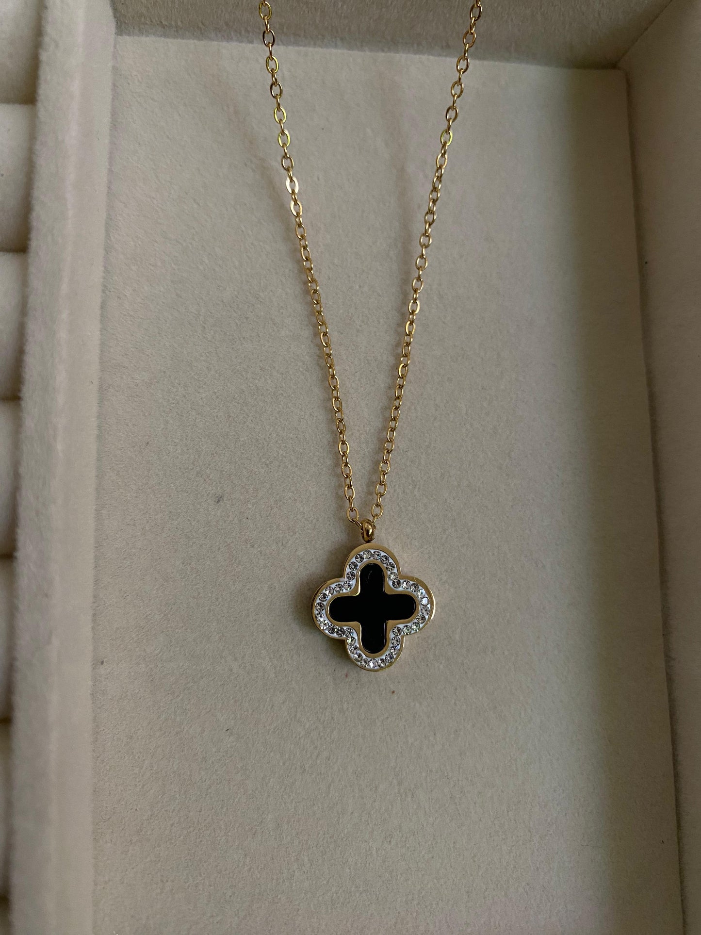 Double sided clove necklace