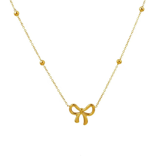 Bow necklace