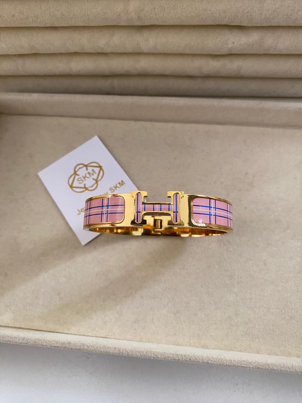 Pink Checkered Hermes