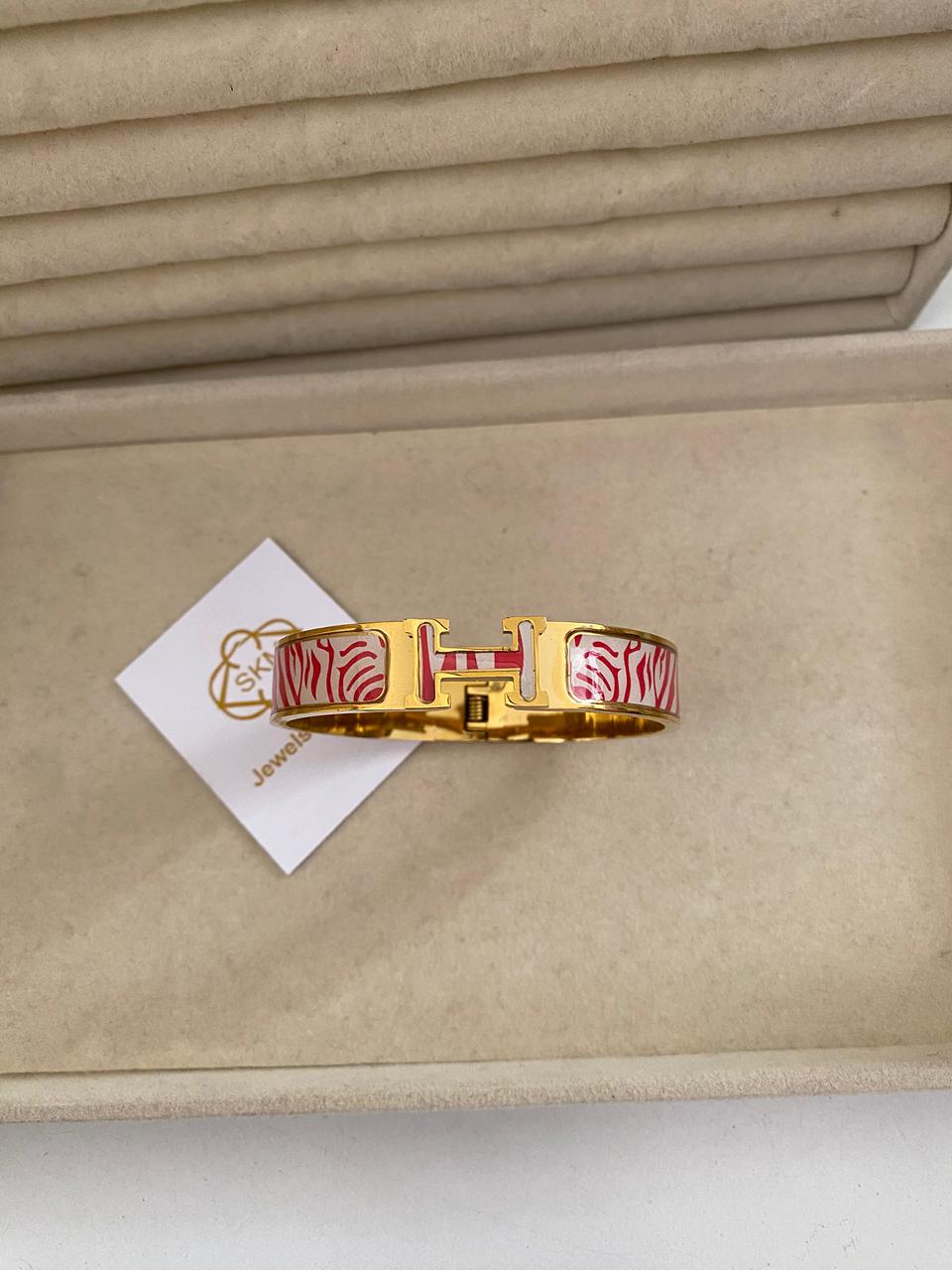 Red zebra hermes handcuff